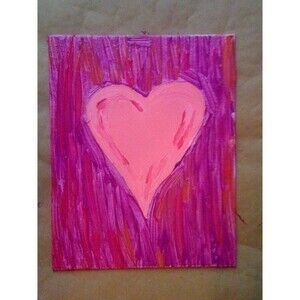 original painting heart 002 8 x 10